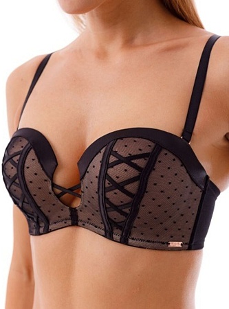 Бюст Quintessence 51160 черно-бежевый