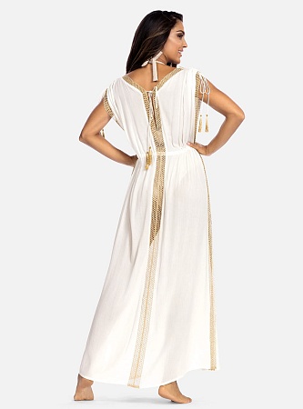 Платье макси 23-177 белый